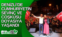 Denizli’de Cumhuriyetin sevinç ve coşkusu doyasıya yaşandı