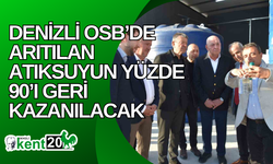 Denizli OSB’de arıtılan atıksuyun yüzde 90’ı geri kazanılacak