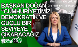 Başkan Doğan; “Cumhuriyetimizi demokratik ve güçlü bir seviyeye çıkaracağız”