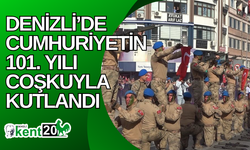 Denizli’de Cumhuriyetin 101. yılı coşkuyla kutlandı