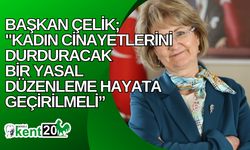 Başkan Çelik, "Kadın cinayetlerini durduracak bir yasal düzenleme hayata geçirilmeli”