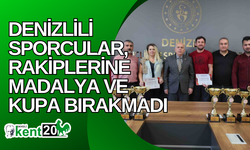 Denizlili sporcular, rakiplerine madalya ve kupa bırakmadı