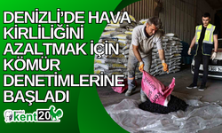 Denizli’de hava kirliliğini azaltmak için kömür denetimlerine başladı