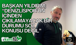 Başkan Yıldırım; “Denizlispor’un içinden çıkılamayacak bir durumu söz konusu değil”