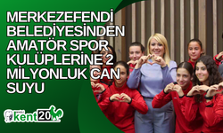 Merkezefendi Belediyesinden amatör spor kulüplerine 2 milyonluk can suyu