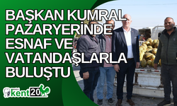 Başkan Kumral pazaryerinde esnaf ve vatandaşlarla Buluştu