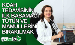 KOAH tedavisinin ilk basamağı tütün ve mamullerini bırakılmak