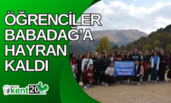 Öğrenciler Babadağ’a hayran kaldı