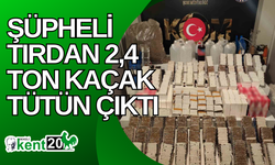 Şüpheli tırdan 2,4 ton kaçak tütün çıktı