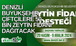 Denizli Büyükşehir çiftçilere 50 bin zeytin fidanı dağıtacak