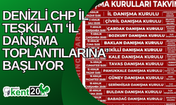 Denizli CHP İl Teşkilatı ‘İl Danışma Toplantılarına’ Başlıyor