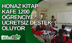 Honaz Kitap Kafe 1200 öğrenciye ücretsiz destek oluyor