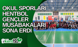 Okul sporları hentbol gençler müsabakaları sona erdi