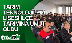 Tarım Teknolojileri Lisesi ilçe tarımına umut oldu