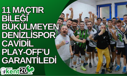 11 maçtır bileği bükülmeyen Denizlispor Cavidil play-off’u garantiledi