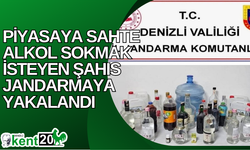 Piyasaya sahte alkol sokmak isteyen şahıs jandarmaya yakalandı