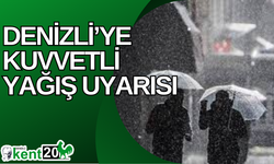 Denizli’ye kuvvetli yağış uyarısı