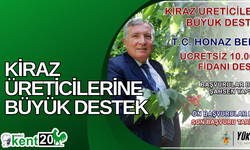 Başkan Kepenek’ten Honazlı kiraz üreticilerine büyük destek