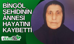 Bingöl şehidinin annesi hayatını kaybetti