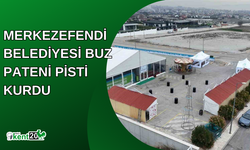 Merkezefendi Belediyesi buz pateni pisti kurdu