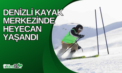 Denizli Kayak Merkezinde heyecan yaşandı