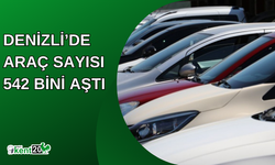 Denizli’de araç sayısı 542 bini aştı