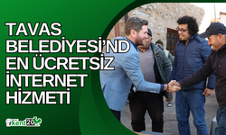 Tavas Belediyesi’nden ücretsiz internet hizmeti