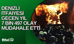 Denizli itfaiyesi gecen yıl 7 bin 497 olay müdahale etti