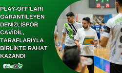 Play-off’ları garantileyen Denizlispor Cavidil, taraflarıyla birlikte rahat kazandı