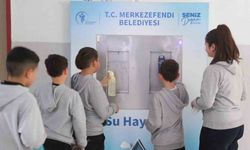 Merkezefendi Belediyesinin projesi kapsamında öğrenciler ücretsiz ve sağlıklı suya kavuşmaya devam