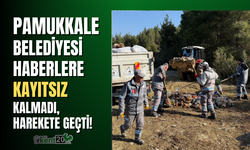 Pamukkale Belediyesi haberlere kayıtsız kalmadı, harekete geçti!