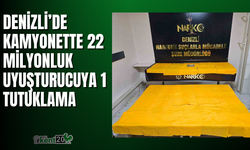 Denizli’de kamyonette 22 milyonluk uyuşturucuya 1 tutuklama