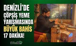 Denizli'de çöp şiş yeme yarışında büyük bahis!