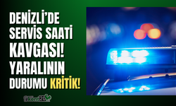 Denizli'de servis kavgası kanlı bitti, bir kişi ağır yaralı!