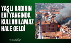 Yaşlı kadının evi yangında kullanılamaz hale geldi