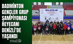 Badminton gençler grup şampiyonası heyecanı Denizli’de yaşandı