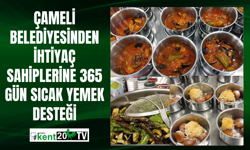 Çameli Belediyesinden ihtiyaç sahiplerine 365 gün sıcak yemek desteği
