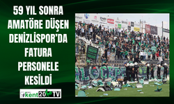 59 yıl sonra amatöre düşen Denizlispor’da fatura personele kesildi