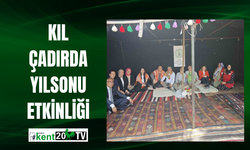 Kıl çadırda yılsonu etkinliği