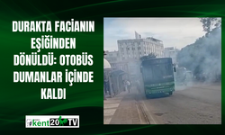 Durakta Facianın Eşiğinden Dönüldü: Otobüs Dumanlar İçinde Kaldı