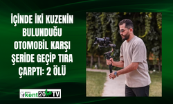 İçinde iki kuzenin bulunduğu otomobil karşı şeride geçip tıra çarptı: 2 ölü