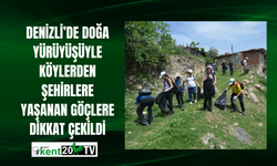 Denizli’de doğa yürüyüşüyle köylerden şehirlere yaşanan göçlere dikkat çekildi