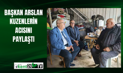 Başkan Arslan kuzenlerin acısını paylaştı