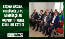 Başkan Arslan, Otobüsçüler ve Minibüsçüler Kooperatifi Genel Kuruluna katıldı