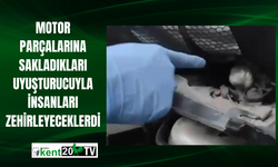 Motor parçalarına sakladıkları uyuşturucuyla insanları zehirleyeceklerdi
