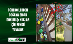Öğrencilerden Doğaya Sıcak Dokunuş: Kuşlar İçin Renkli Yuvalar