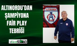 Altınordu’dan Şampiyona Fair Play Tebriği