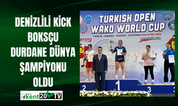 Denizlili kick boksçu Durdane dünya şampiyonu oldu