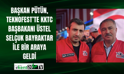 Başkan Pütün, TEKNOFEST’te KKTC Başbakanı Üstel Selçuk Bayraktar ile bir araya geldi