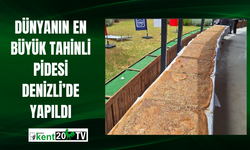 Dünyanın En Büyük Tahinli Pidesi Denizli’de Yapıldı